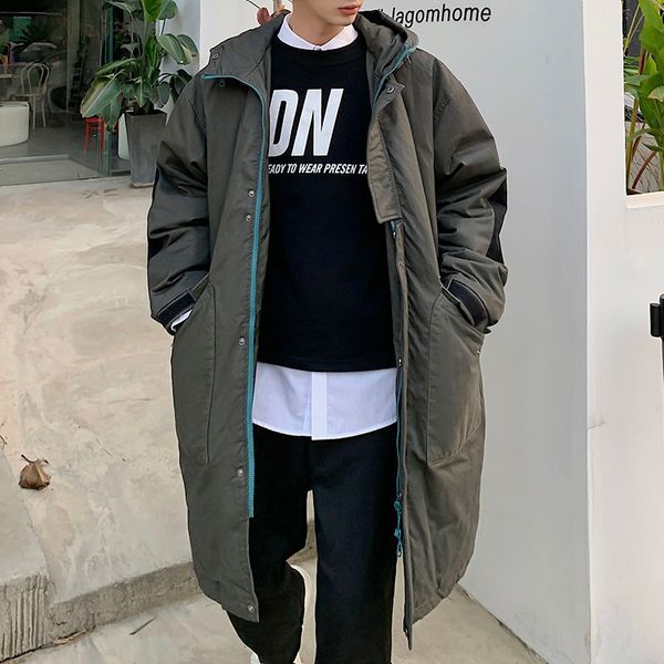 

2021 cotton man-quilted new fine multi-pocket cotton-quilted men's clothing l9k2, Black