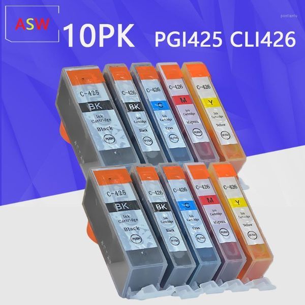 

ink cartridges 10pcs for canon pgi-425 cli-426 cartridge pgi 425 pgi425 pixma ip4840 ip4940 ix6540 mg5140 mg5240 mg5340 printer1