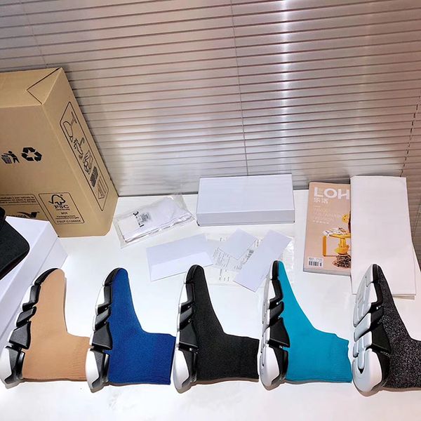 

mens women sock shoes paris triple speed runner sneakers socks boots women casual trainer ladies designer shoes size 34-45, Black