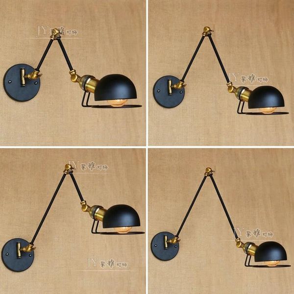 

wall lamp simple industrial style adjustable mechanical long arm home retractable vintage sconce light yhj021019
