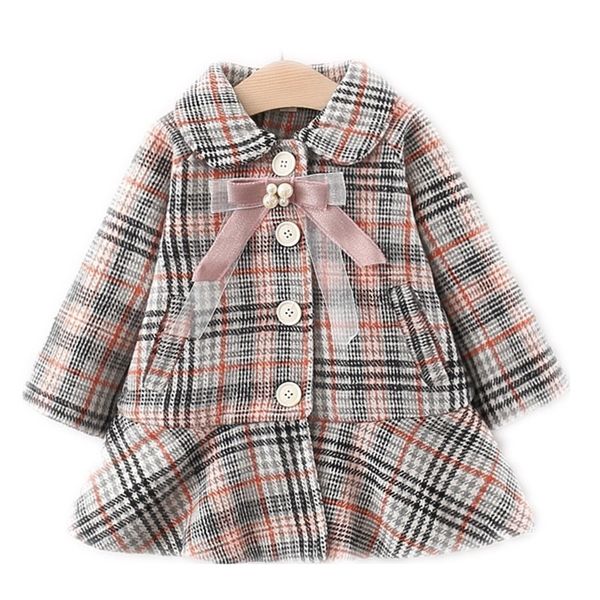

kids designer clothes girls girls 2020 new fashion autumn and winter clothes girl baby autumn net red long sleeve warm princess coat, Blue;gray