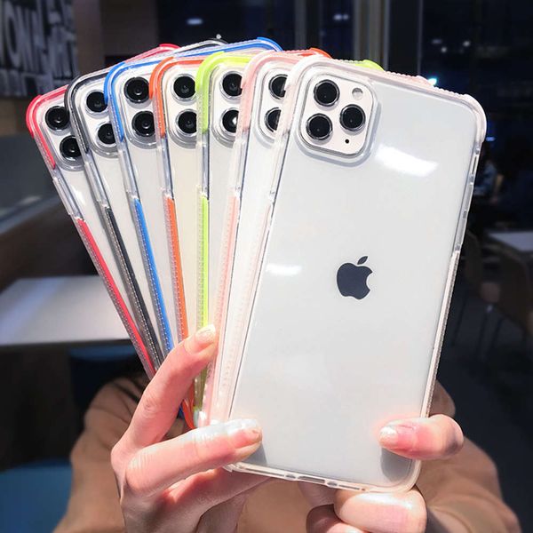 

suyacs vip shock case, soft and transparent, solid color, suitable for vip 12 11 pro max mini xs max xr 7 8 plus x4fre