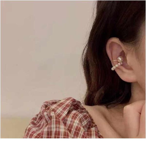 

3 pcs ear cuff cross clip pearl earrings fake piercing earcuffs for women earcuff earings jewelry no hole acc jlldvs, Silver