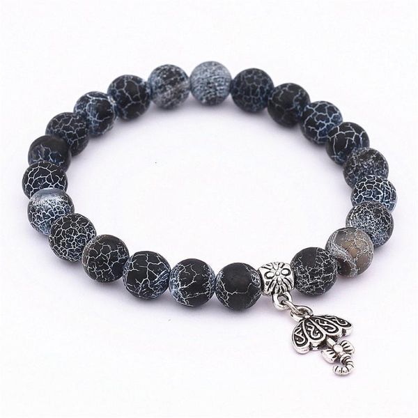 

bead tibetan umbrella buddha diffuser bracelet men jewelry chakra lava stone natural charm bracelets