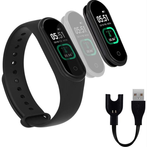 

smart fitns sports wristbands, heart rate monitoring, body temperature reference, ios and android trackers