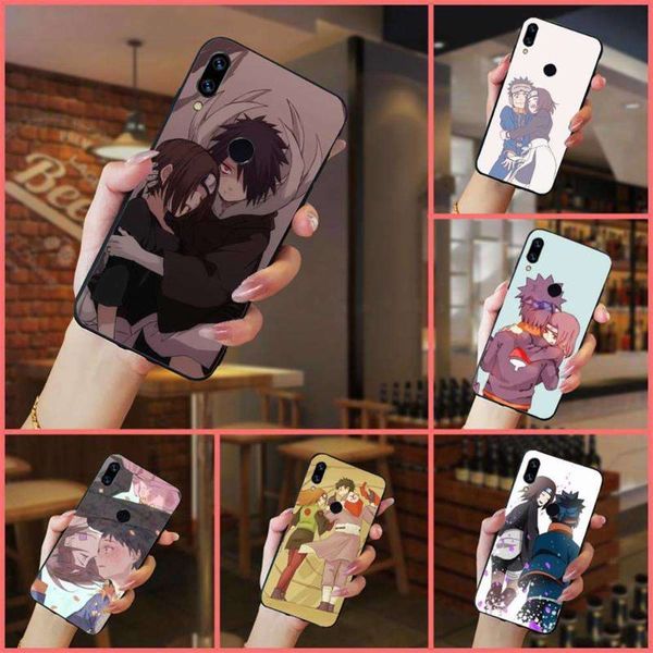 

obito and rin naruto animated mobile phone case redmi 7 8 9t a3 9se k20 mi8 max3 lite 9 note 9s 10 pro coke soft shell4fre