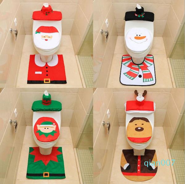 

factoryc4fntoilet seat covers christmas decoration rug reindeer santa toilet seat covers rug l bathroom set xmas gif