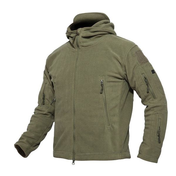 

military tactical outdoor softshell fleece warm jacket men army sportswear thermal hunt hiking sport camping jackets q1211, Black;brown