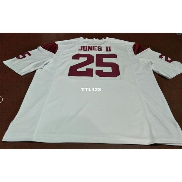 

men #25 red white ronald jones ii usc trojans alumni college jersey s-4xlor custom any name or number jersey, Black