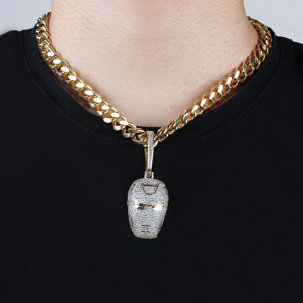 

of iced out the movie character pendant new arrival to zircon men necklace hip hop rapper jewelry jeuk, Silver