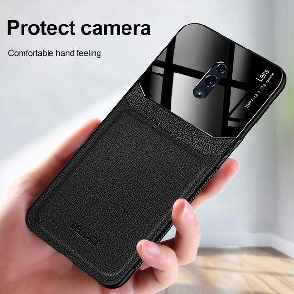 

роскошный кожаный чехол для oppo realmex reno 2 a3 a5 a5 a9 k3 k5 r9 r11 r15 плюс ультратонкий кожный оргстеничный силиконовый sqcier