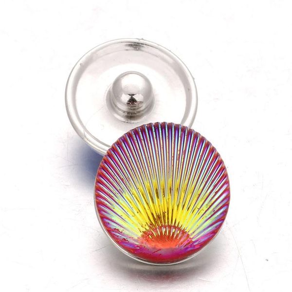 

10pcs/lot mixed 18mm snaps alloy resin fashion snaps buttons fit snap jewelry snaps bracelets shel bbympg