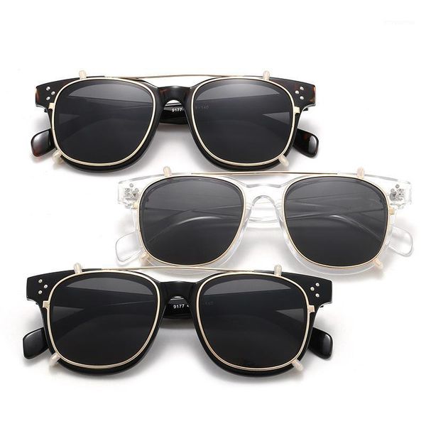 

zerosun polarized sunglasses women male clip on lens fit over eyeglasses sun glasses female ladies vintage steampunk driving1, White;black