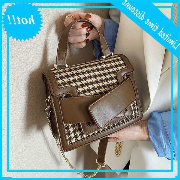 

small square 2021 new style styling autumn and winter texture single shoulder cross carry women's wedding bag