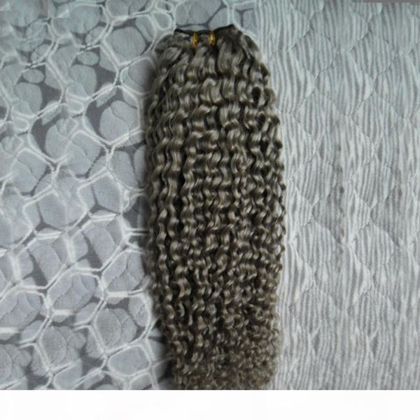 

бразильский странный кудрявый хари серебристый серый человеческий волос плетение 100 г бразильская странная странная вьющиеся вьющиеся волос, Black