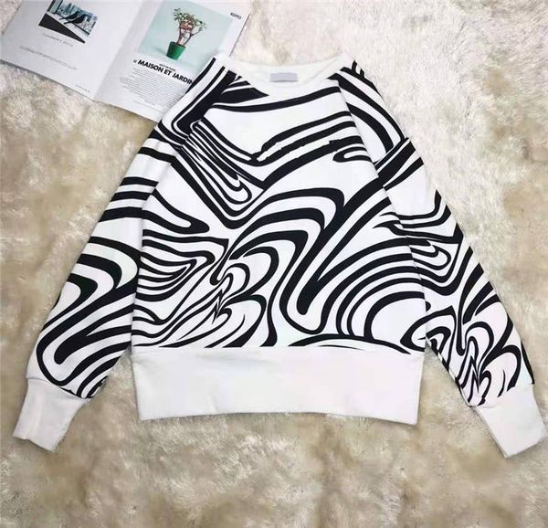 

women hoodie striped style high quantity terry hoodie letters printed sequins budge back shirts classicl, Black