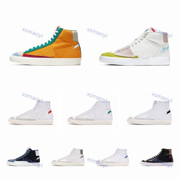 

blazer mid 77 vintage mens fashion shoes women have a good game thermal white green black habanero red sport sneakers outdoor, Black;red