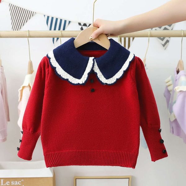 

plush t-shirt thickened and girls' new autumn baby korean version turtleneck sweater pullover winter 2020 children's wear wo8x, Blue