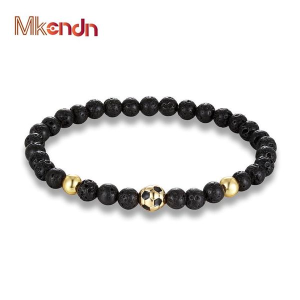 

mkendn poshfeel soccer/football charm bracelet men nature stone beads bracelet pulseira masculina summer style sport jewelry bbyaks