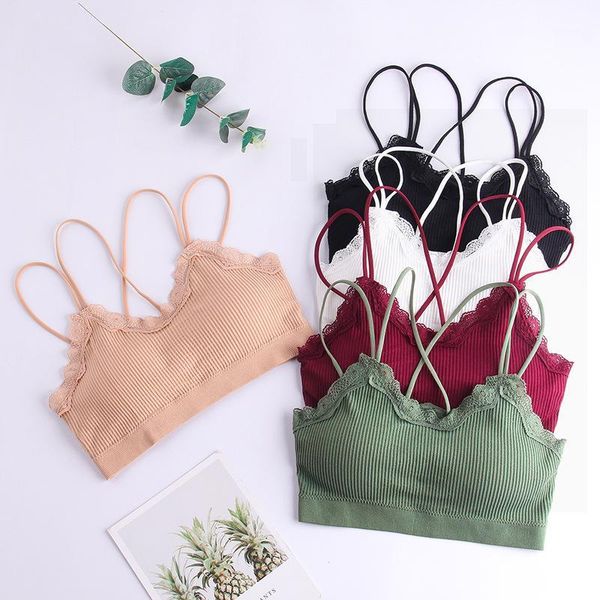 

new women fashion cotton lingerie wireless bras lace floral bras for women push up bra comfortable underwear, Red;black