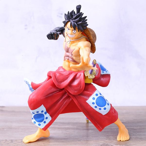 

один кусок обезьян d луффи действия фигурки япония мультфильм аниме кимоно гаражные наборы фигемы игрушки хоббеус для друга подарок