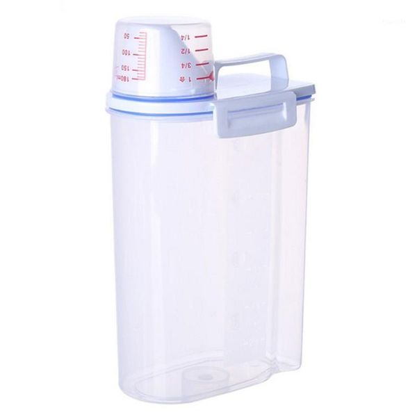 

28*15cm cereal dispenser plastic grain storage box large thick kitchen sorting rice grain storage box1