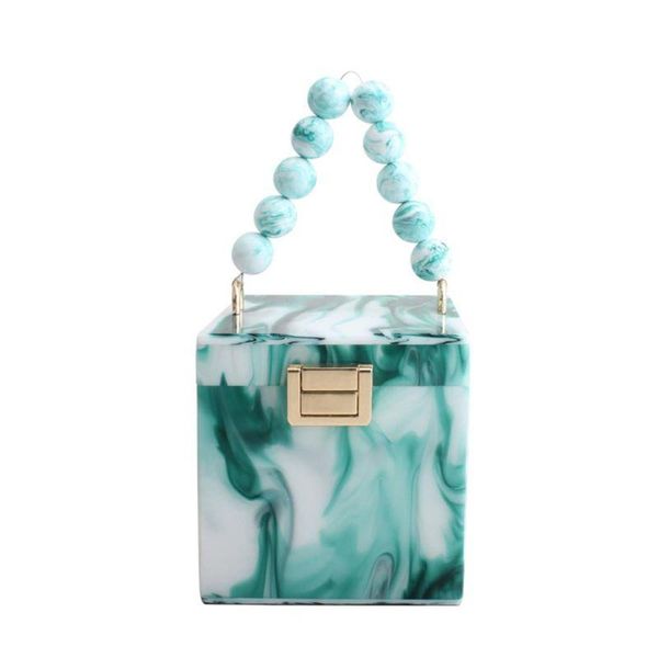 

evening bags gift box shape women acrylic party clutch tote wedding handbag purse