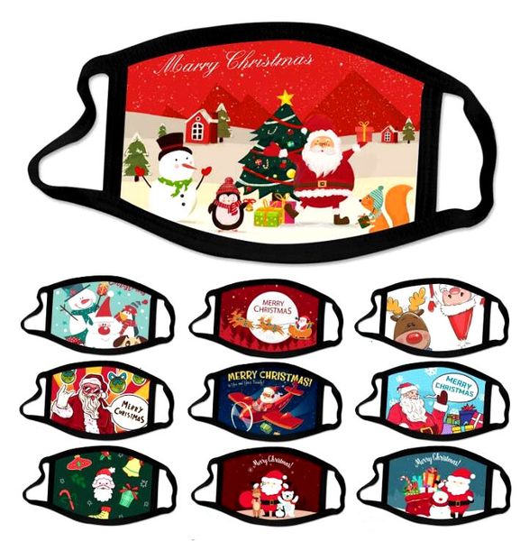 

washable cotton calico anti-fog color christmas cartoon face mask party masks fashion deoutlet3x8d