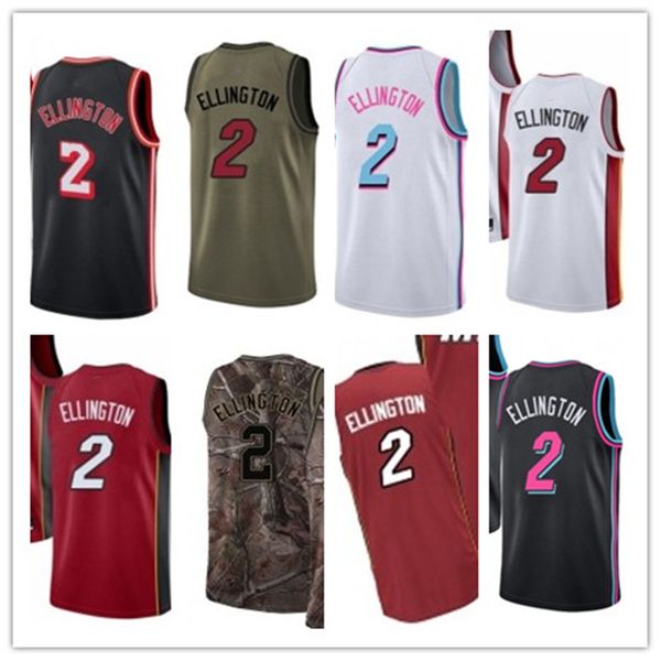 

custom 2021 style jerseys black white green army green 2 wayne ellington basketball jersey ing, Black;red