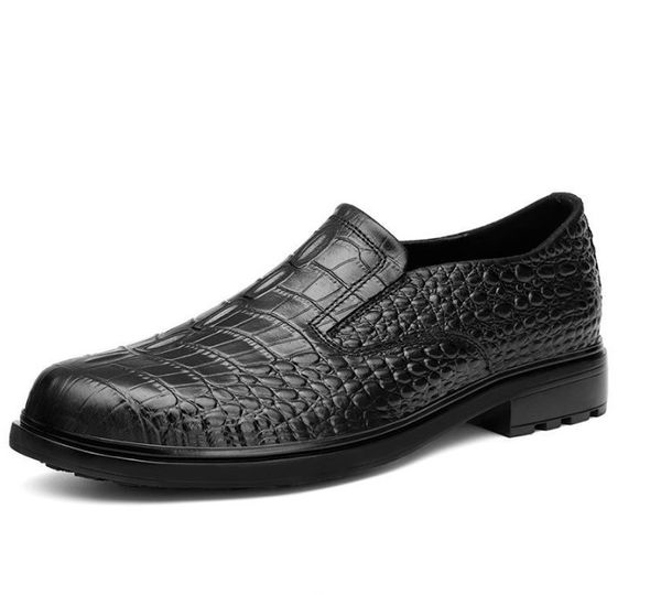 

мужские кожаные мокасины повседневная обувь мокасины коровы замшевые кожаные скольжения на мужских квартирах мода обувь мужская вождение обу, Black