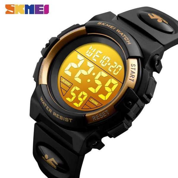 SKMEI 50M orologi da polso impermeabili bambini orologio digitale allarme calendario cronografo orologi sportivi per bambini ragazzi ragazze 1266 orologio LJ200911