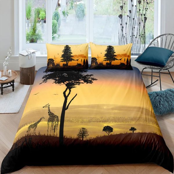 

bedding sets 3d duvet cover set quilt comforther covers bed linens full twin single double size animal giraffe custom