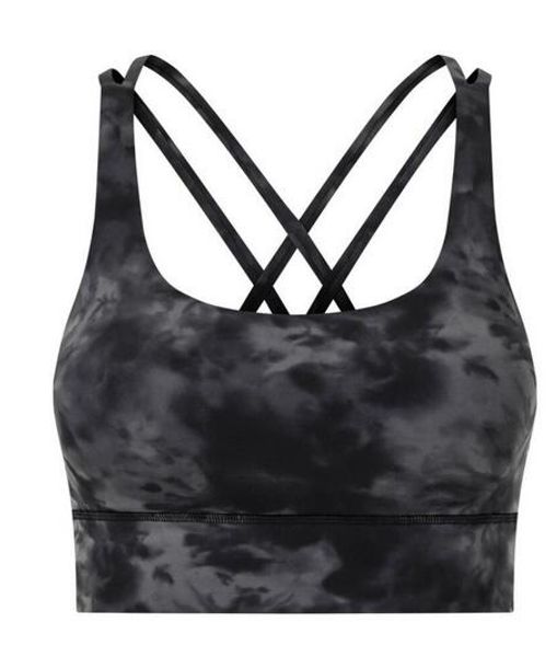 

cross back yoga tank sports bra high strength running fitness shockproof upper support women underwears gym clothes ubxr, White