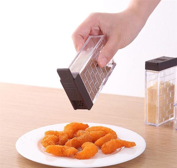 

6-случайный приправа коробок набор с лотком двойной выпускной крышкой контейнеры контейнеры прозрачные spi bbygad gardel2010