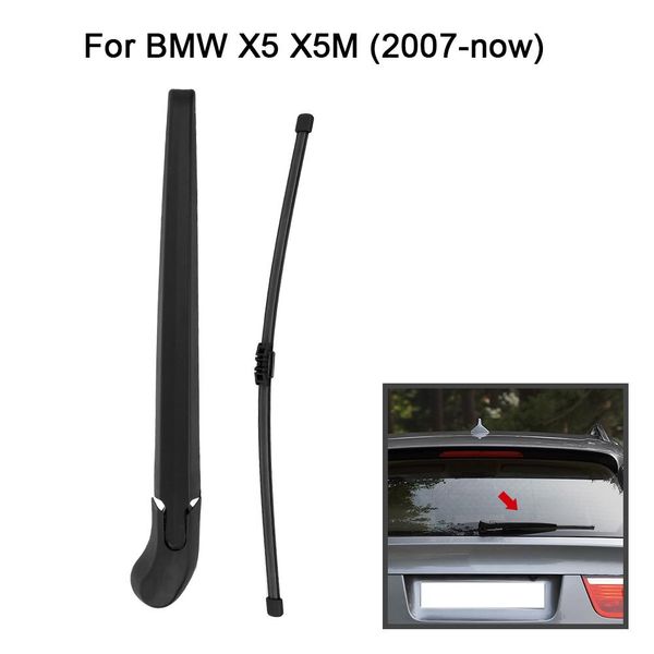 Set completo di sostituzione della spazzola del braccio del tergicristallo del lunotto posteriore dell'auto per BMW E70 X5 X5M 2007-NOW LST-BW02