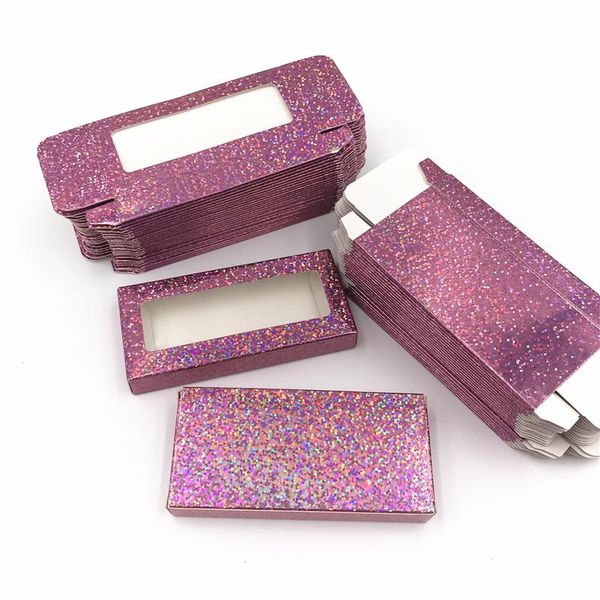 

new holographic lashes box 20pcs lot soft paper eyelashes packaging for false eyelashes new holographic inexpensive wmtchr