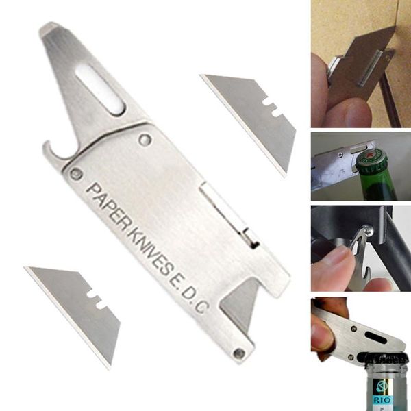 

edc 4 in 1 gear paper knife flat and bottle opener pocket head screwdriver pry tip utility outdoor camp survival tool sqcygt pingtoy