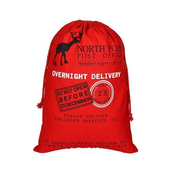 

christmas gift drawstring bag sack santa claus deer gunnysack creative