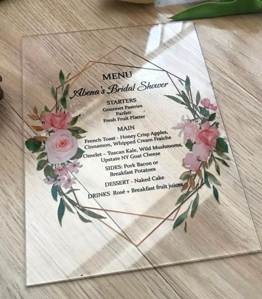 

greeting cards customized 10pcs acrylic wedding invitations with colorful flower envelope,acrylic bridal shower invitations,baptism