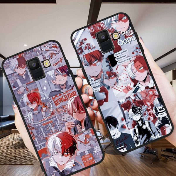 

my hero college midoriya cartoon mobile phone box samsung galaxy a3 a5 a6 a7 a8 a9 a10 a30 a40 a50 a90 j3 j4 j5 j6 j7 j8 plus