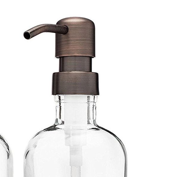 2021 28/400 Wholesale Soap Dispenser Black Bronze Rust Proof Proof 304 Жикольный насос из нержавеющей стали для кухни Ванная банка Fast Ship