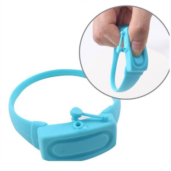 

sell portable sille soap bracelet wristband hand dispenser band squeeze bottle biosafetyband sile sanitizerw qylqkp, Black;brown