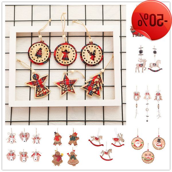 

creative wooden stocks tree elk snowman christmas decorations for home xmas gifts happy new year decor