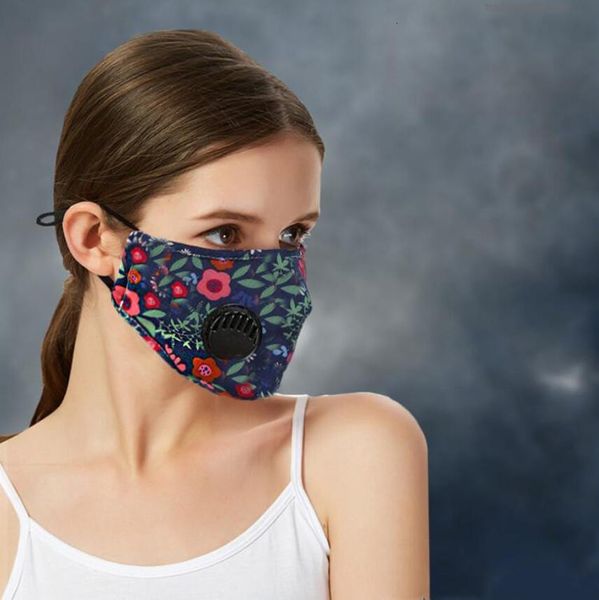 

mask printing designer cotton face pm2.5 factory luxury direct anti smog dust fog with breathing valve masks