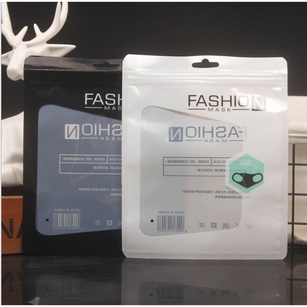 

ib75package retail box packing packaging protective opp fashion bag pouches zipper lock bags for masks 15*19cm
