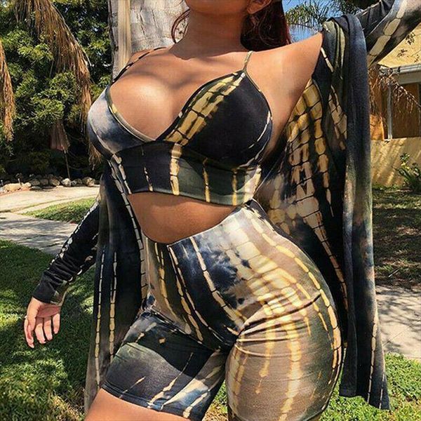 

2pcs women sleeveless striped crop shorts sets summer holiday casual suits ladies leisure bodycon outfit set short tracksuit, Gray