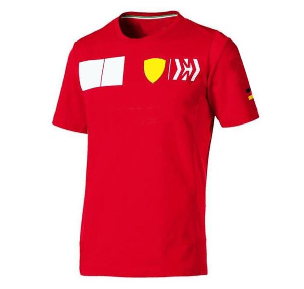 T-shirt da uomo F1 Fans Series Personalizzata a maniche corte Round t Versione della squadra di Racing Sports Top