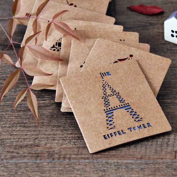 

5pcs pack creative cute birthday card retro nostalgia kraft color hollow greeting cards birthday cards lot wmtawn mywjqq