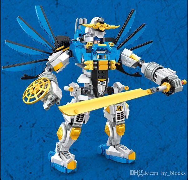 

887 шт. робот строительные блоки комплект diy creative ассамблея игрушка милая робот кукла для детей малыш интеллектуальные игрушки мальчики