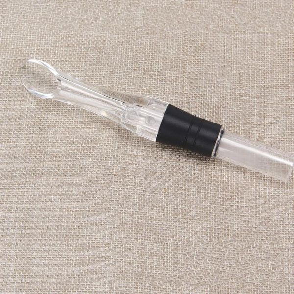 

aerator transparent spout red wine pourer plastic acrylic aerating pourers decanter simple resuable bar tool eco friendly